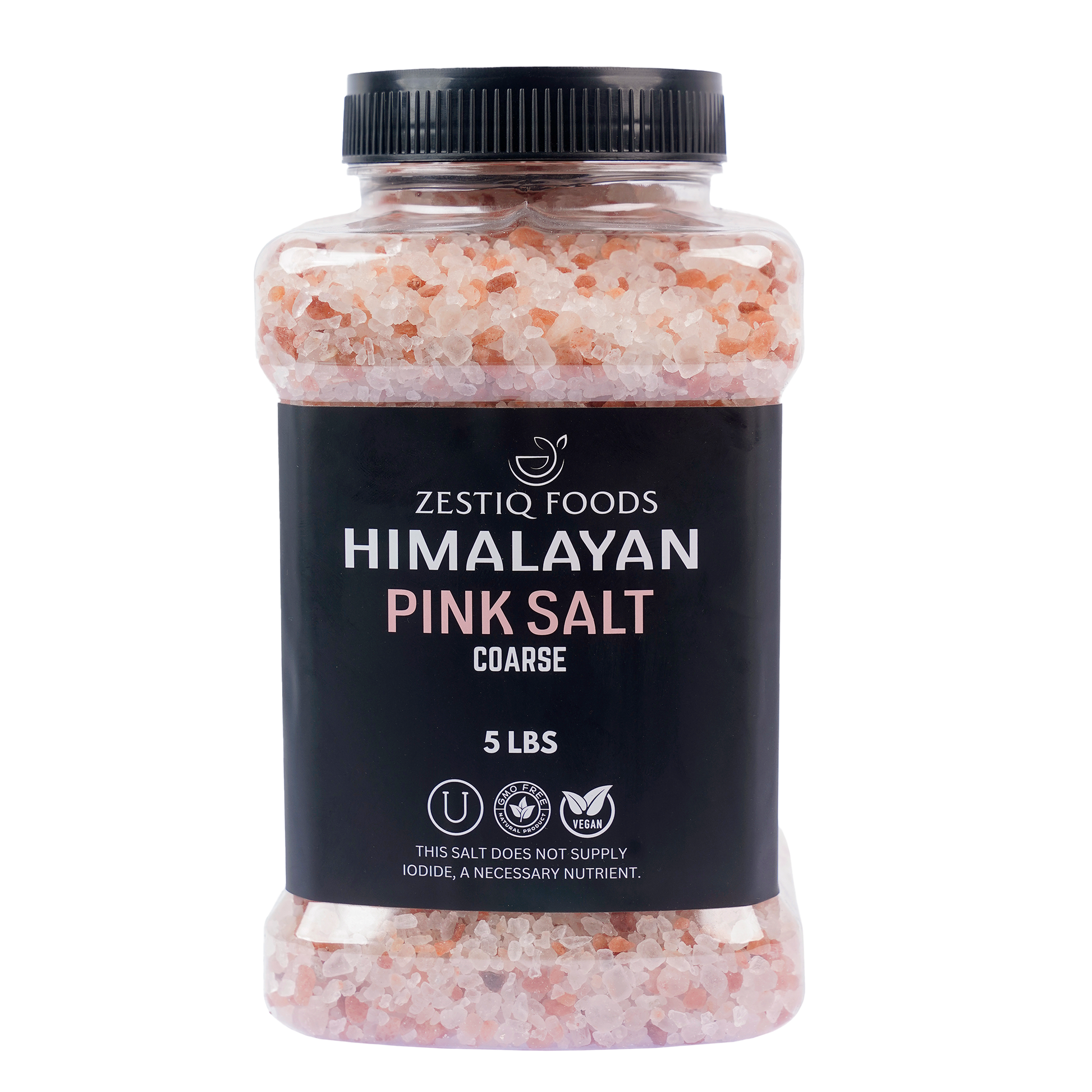 HIMALAYAN PINK SALT COARSE 5lbs PLASTIC JAR