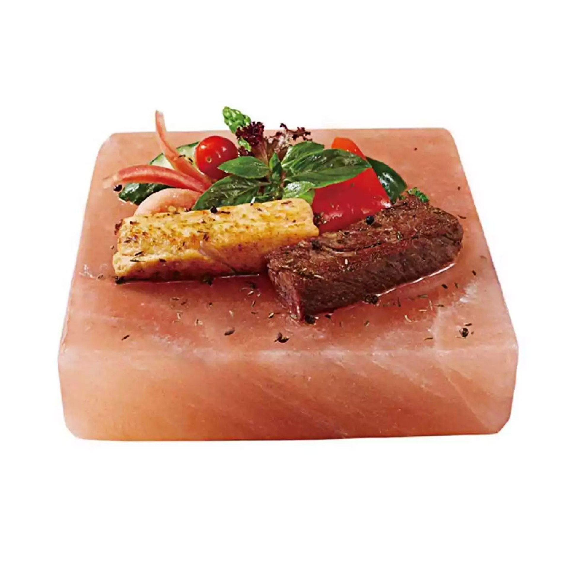 Himalayan salt cooking tile for steak and seafood