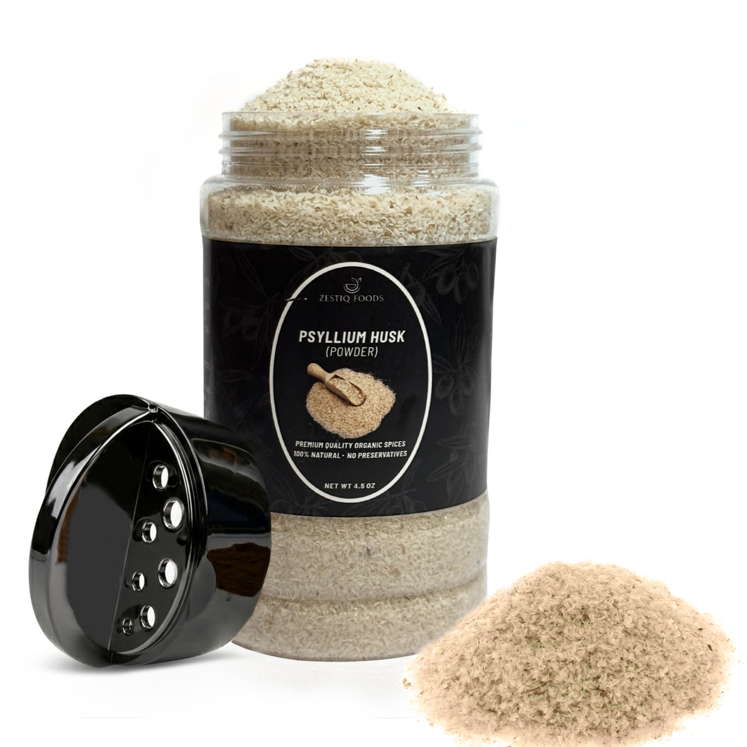 ZF Organic Whole Psyllium Husk – 4.5 oz