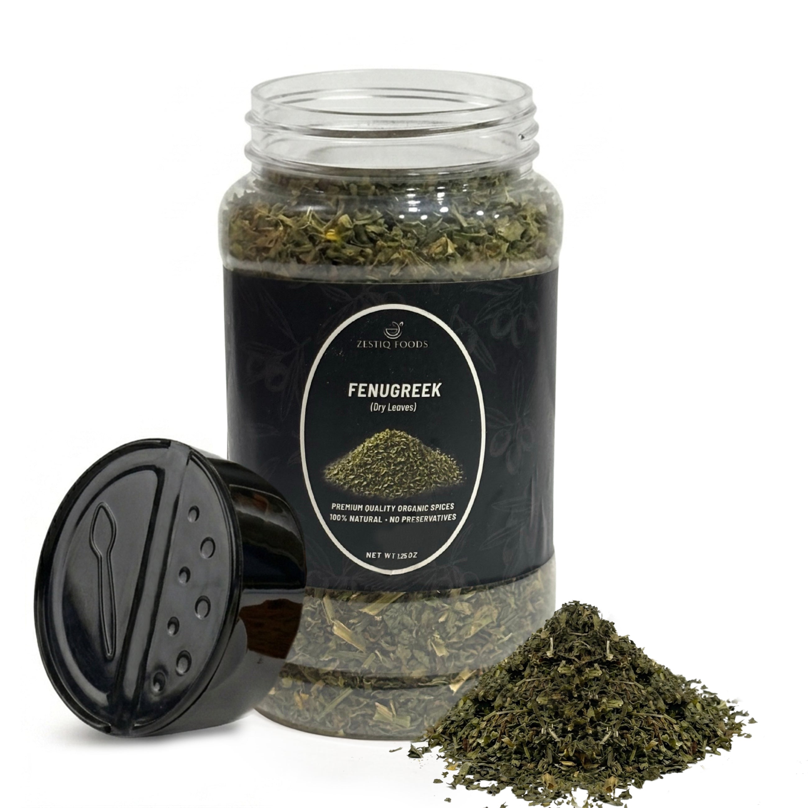 ZF Organic Fenugreek Leaves Dried (Kasoori Methi) - 1.25 oz