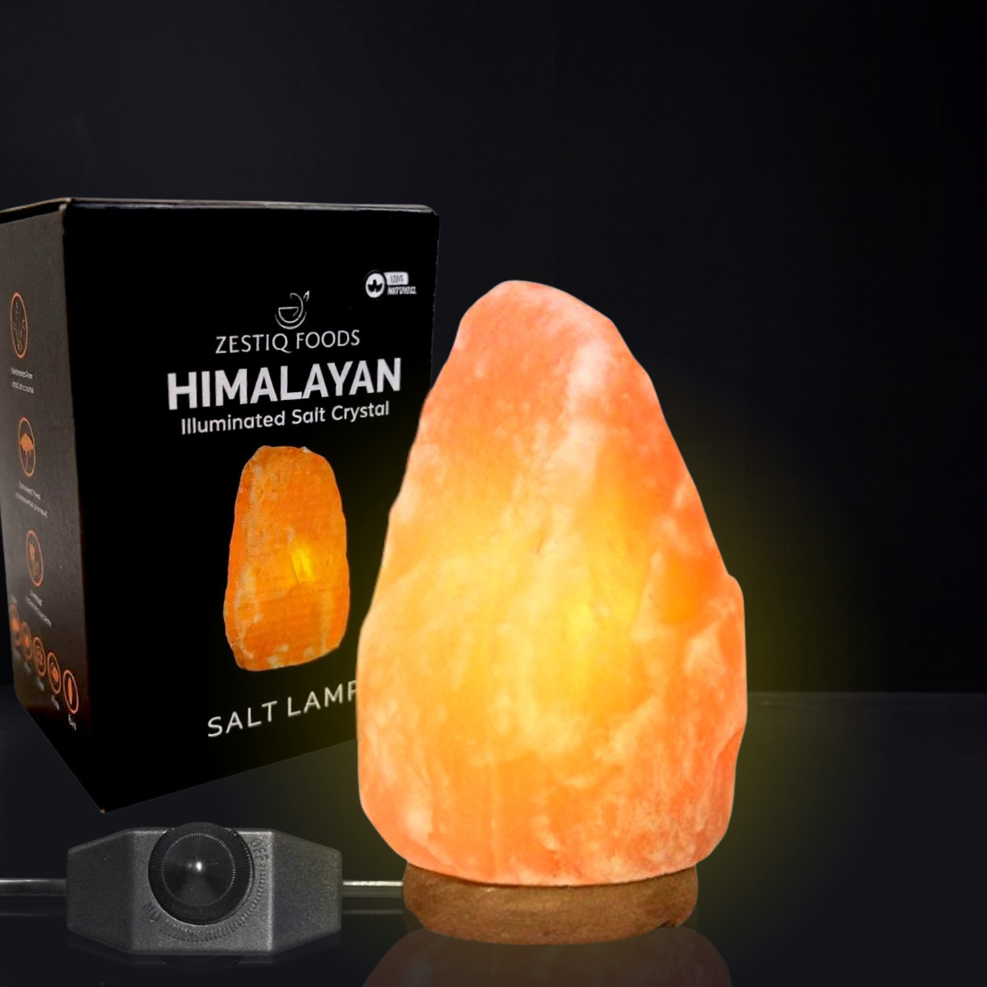 HIMALAYAN PINK SALT GLOW LAMP WITH ON/OFF SWITCH 5-7LB