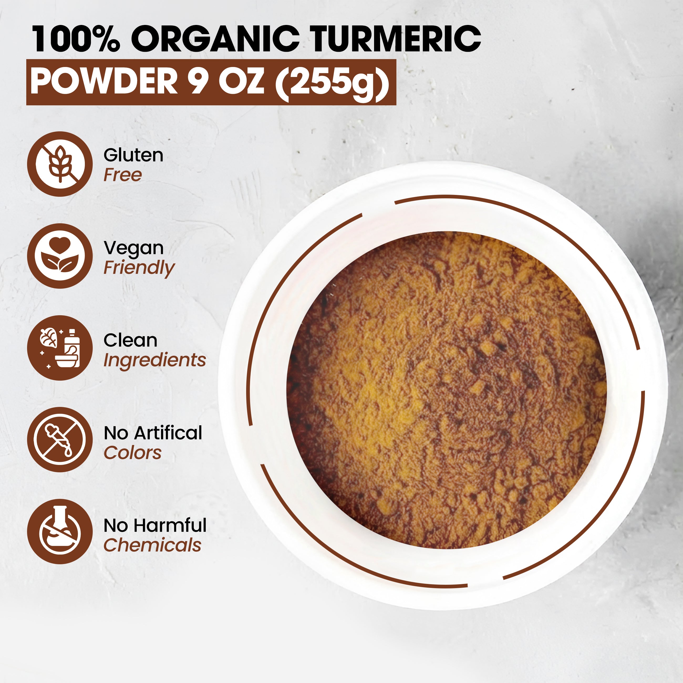 ZF Organic Turmeric Root (Powder) – 9 oz