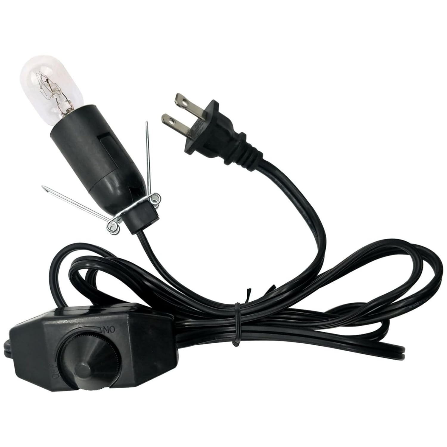 Himalayan Pink Salt Lamp Cord & Bulb Replacement Kit, Dimmer Switch & Light Bulb