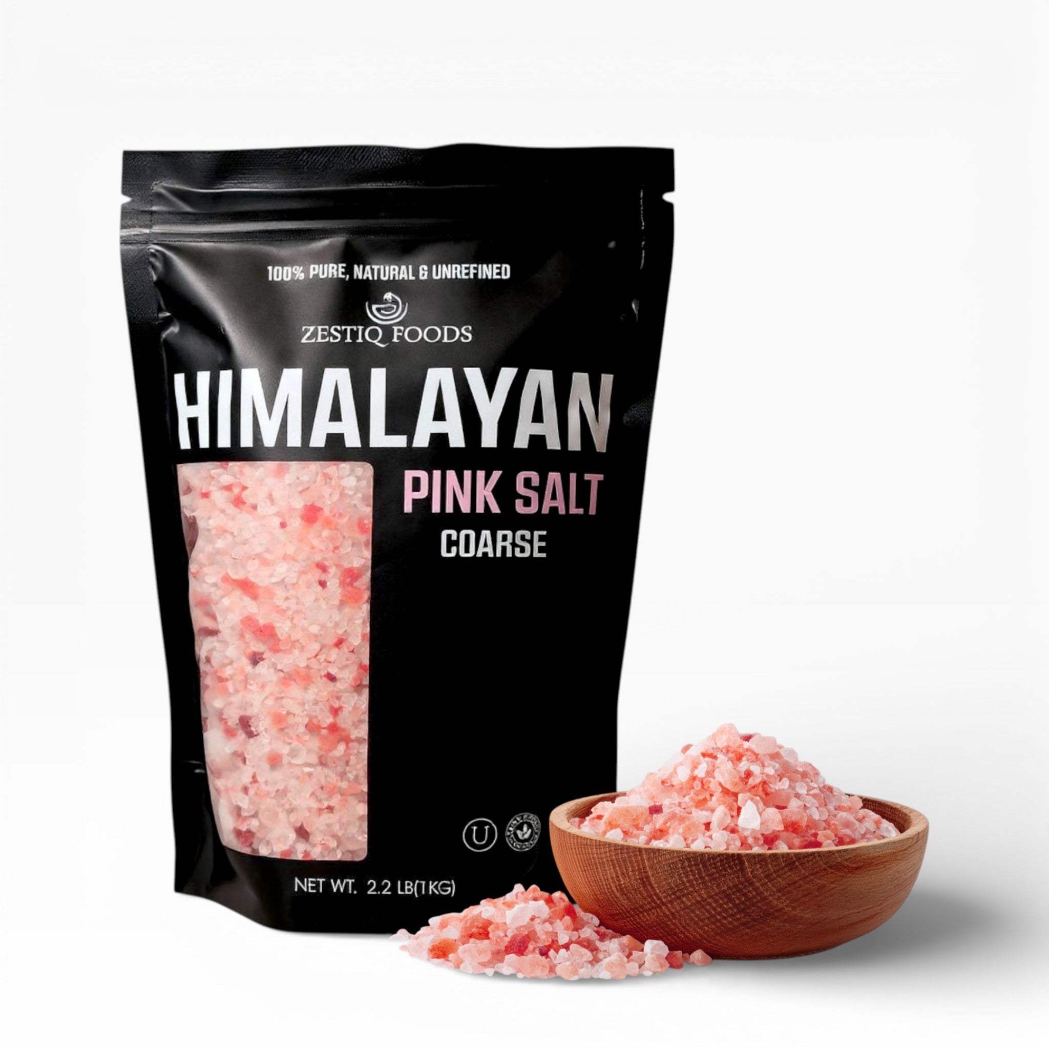 ZF HIMALAYAN PINK SALT COARSE 2.2lb POUCH – ZESTIQ FOODS