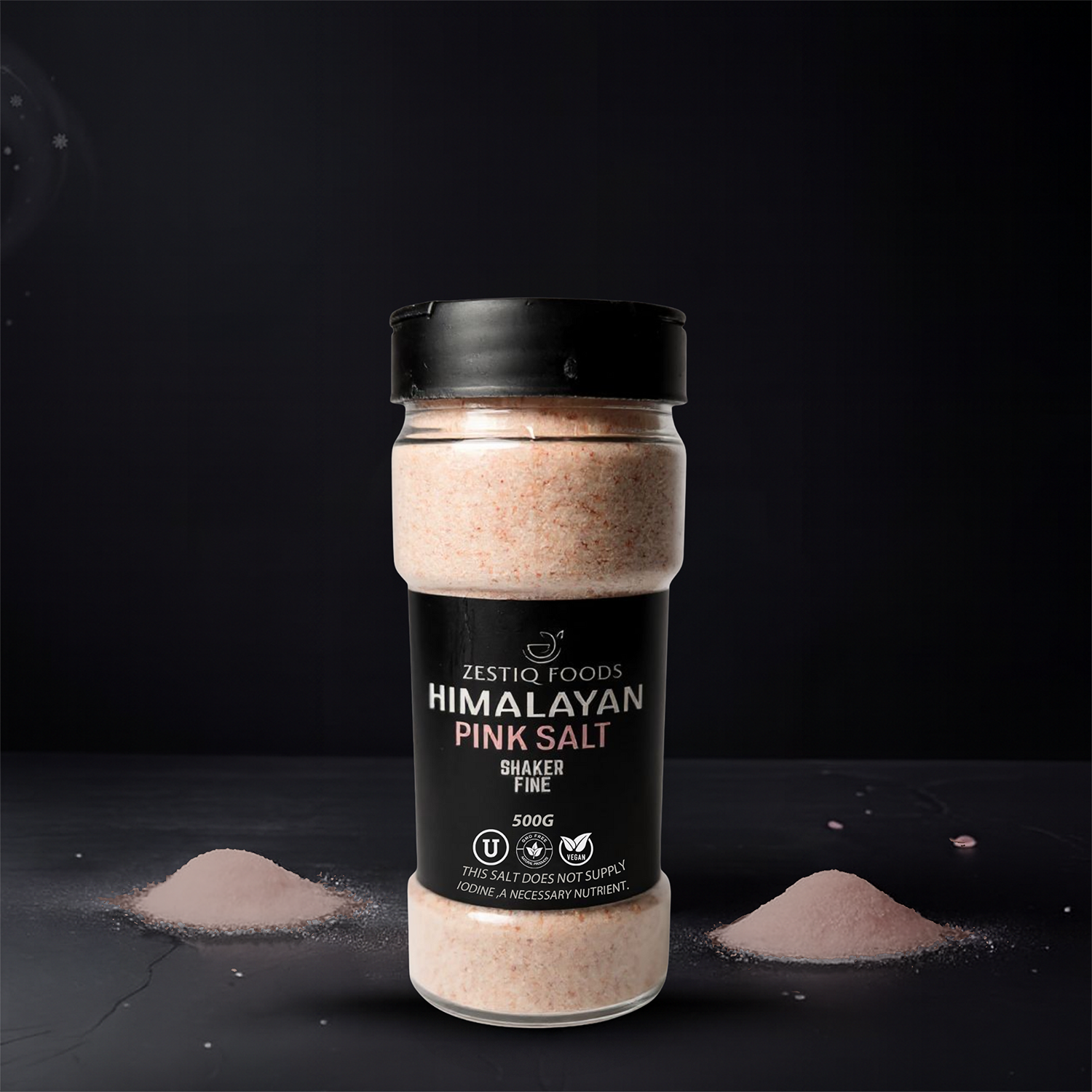 HIMALAYAN FINE GRAIN PINK SALT 500g SHAKER | ZESTIQ FOODS