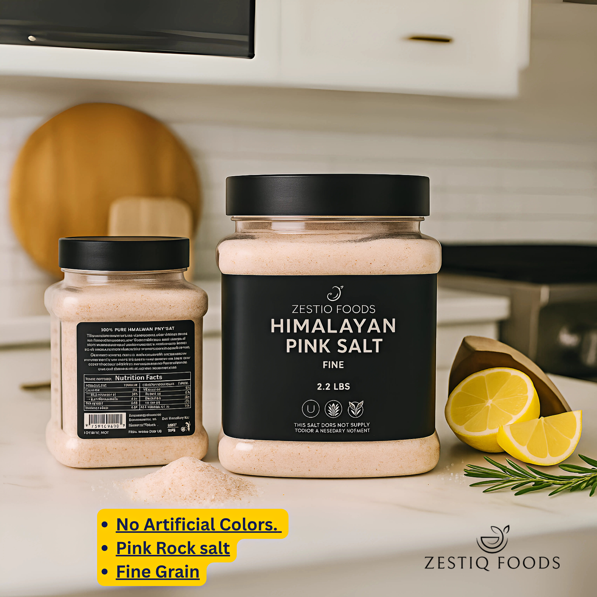 HIMALAYAN PINK SALT FINE GRAIN 2.2 lbs JAR