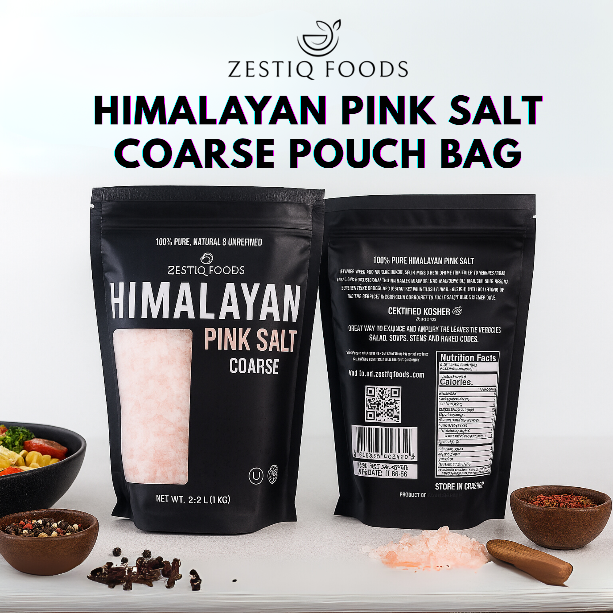 HIMALYAN PINK SALT COARSE POUCH BAG