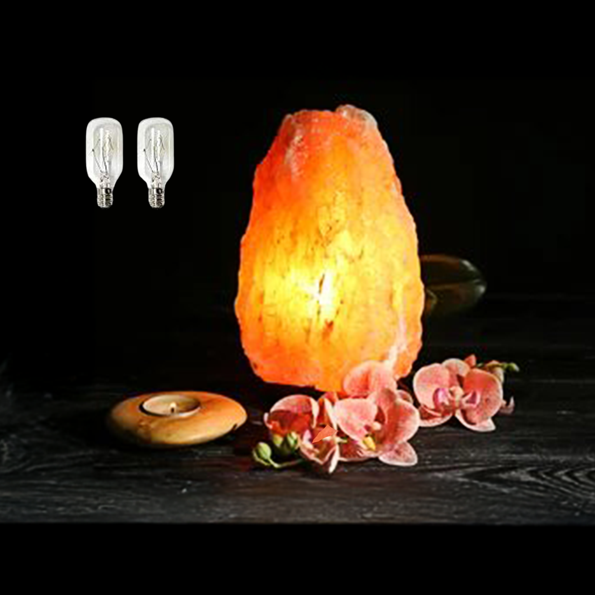 HIMALYAN PINK SALT GLOW LAMP WITH DIMMER SWITCH 5-7LB
