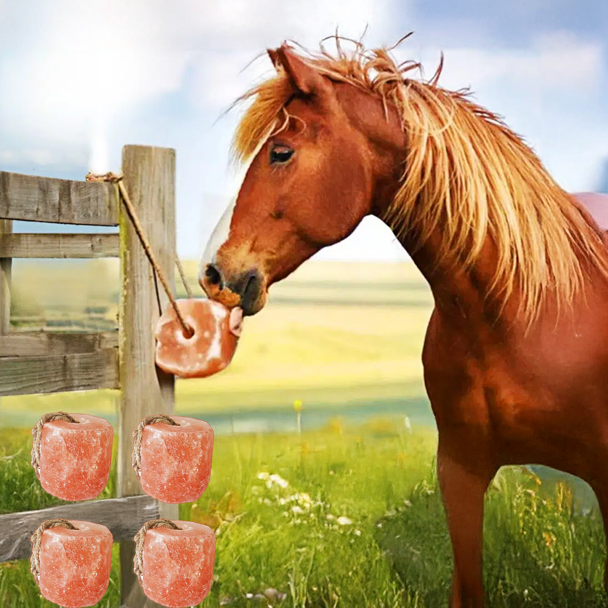 HORSES LICK HIMALYAN SALT PACK OF 4 (3.5-4LB Each)
