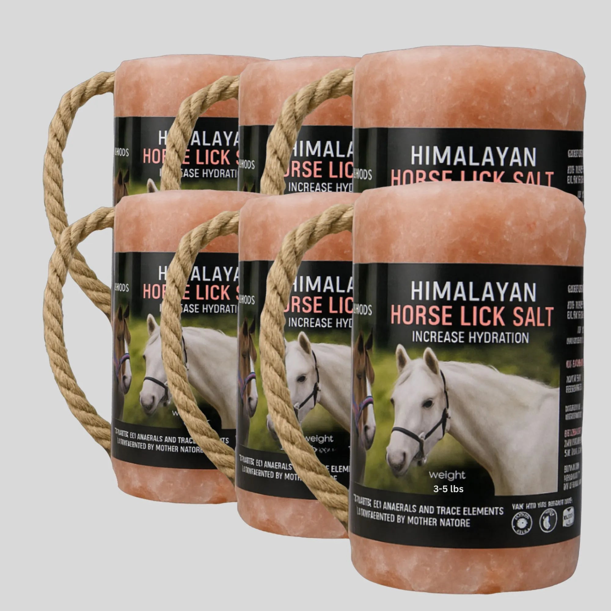 ZF HIMALAYAN HORSES LICK SALT PACK OF 6 (3-5 LBS Each)