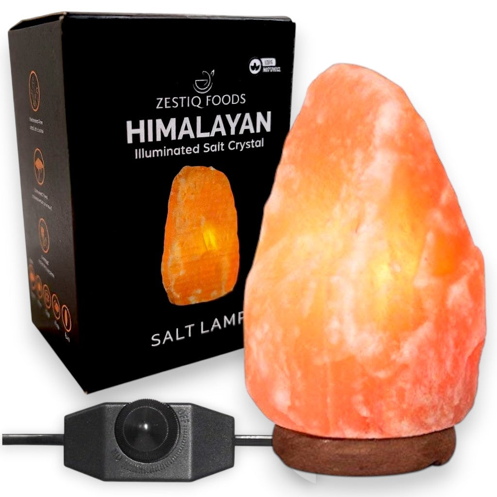 ZF HIMALAYAN PINK SALT GLOW LAMP WITH DIMMER SWITCH 5-7LB