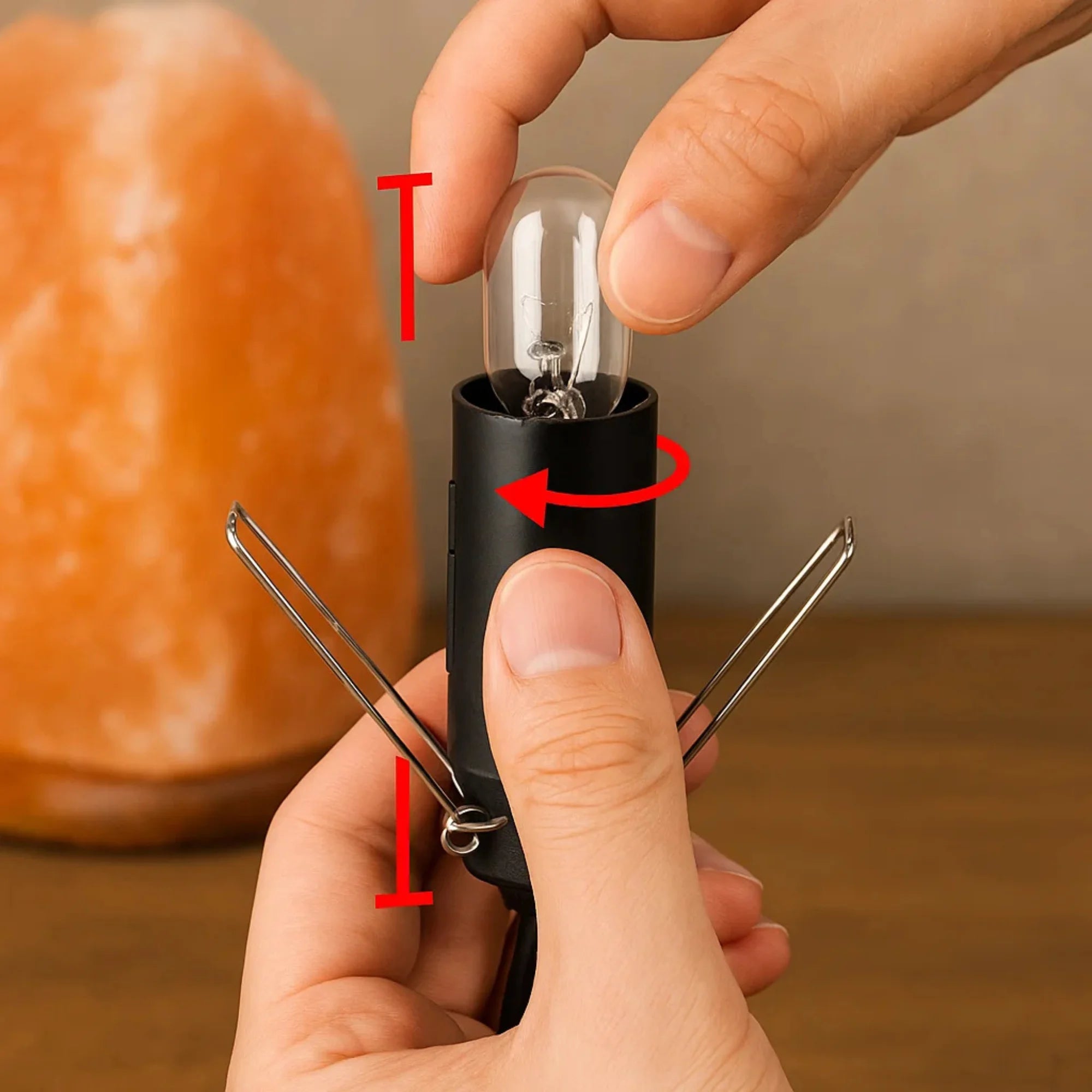 HIMALAYAN PINK SALT LAMP CORD & BULBS REPLACEMENT KIT WITH DIMMER SWITCH | ZESTIQ FOODS