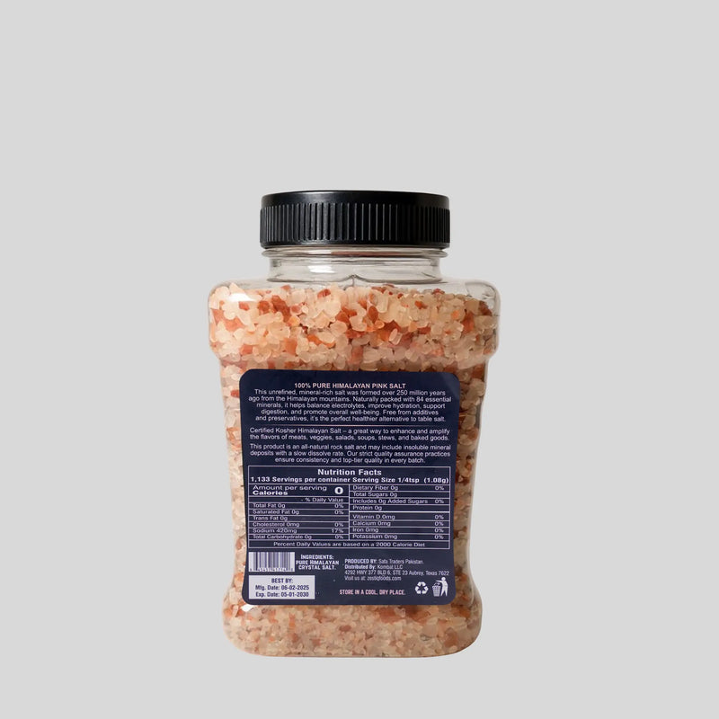 PINK SALT COARSE GRAIN 5 LBS PLASTIC JAR  