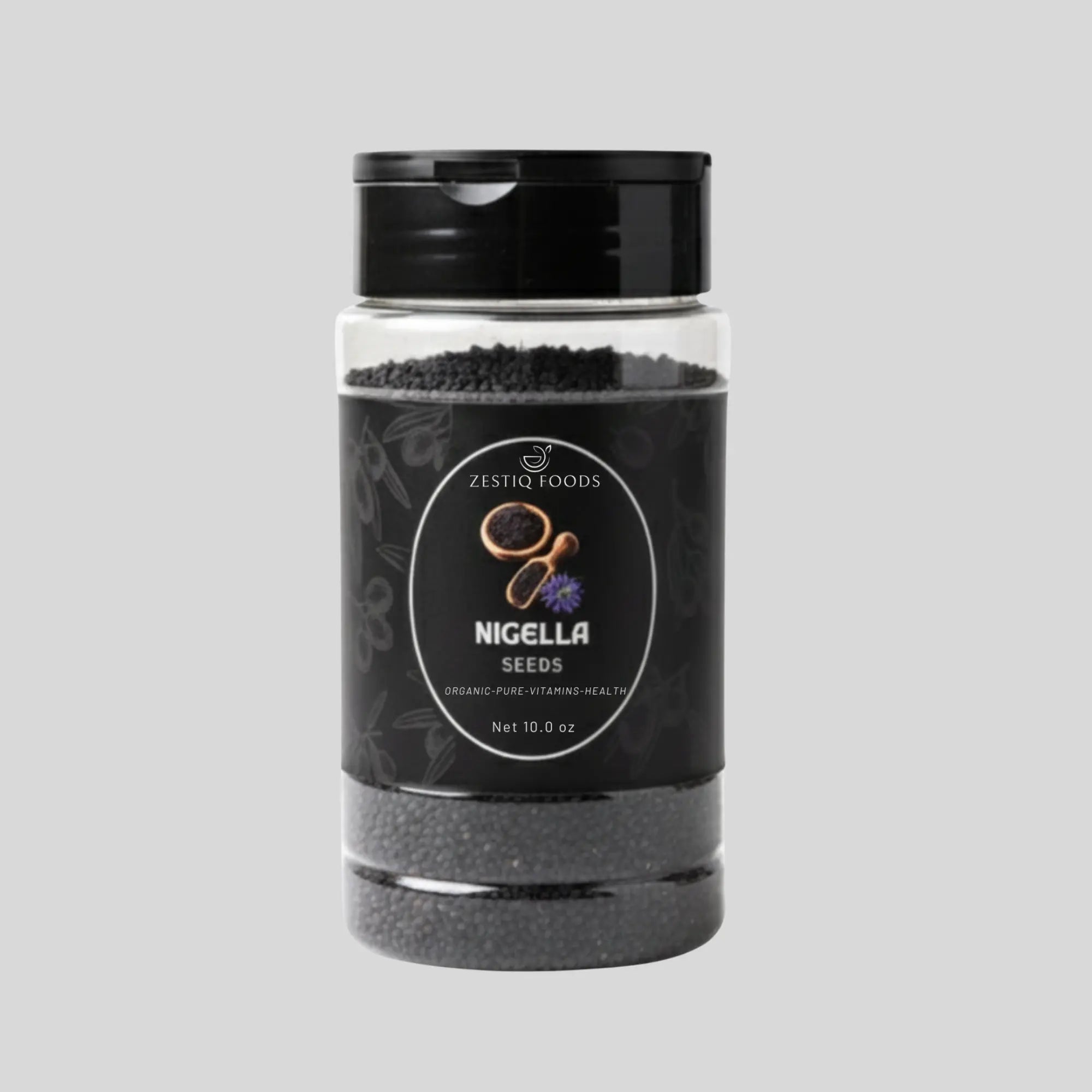 Zestiq Foods Nigella Seeds Kalonji Black Cumin Organic Whole Spice