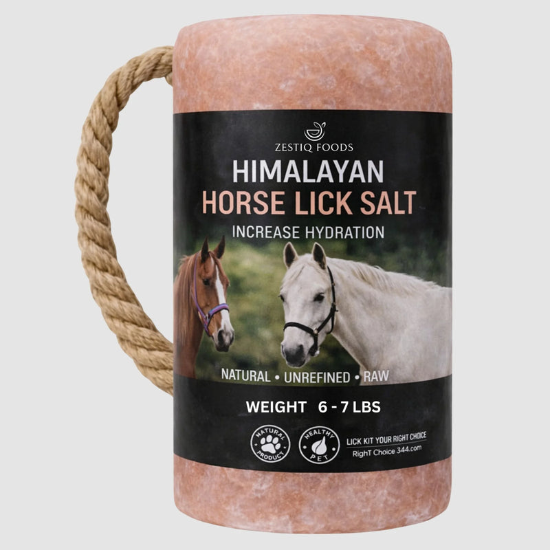 ZF HIMALAYAN PINK ROCK SALT, ANIMAL LICK BLOCK 6-7 LB (1-PACK)