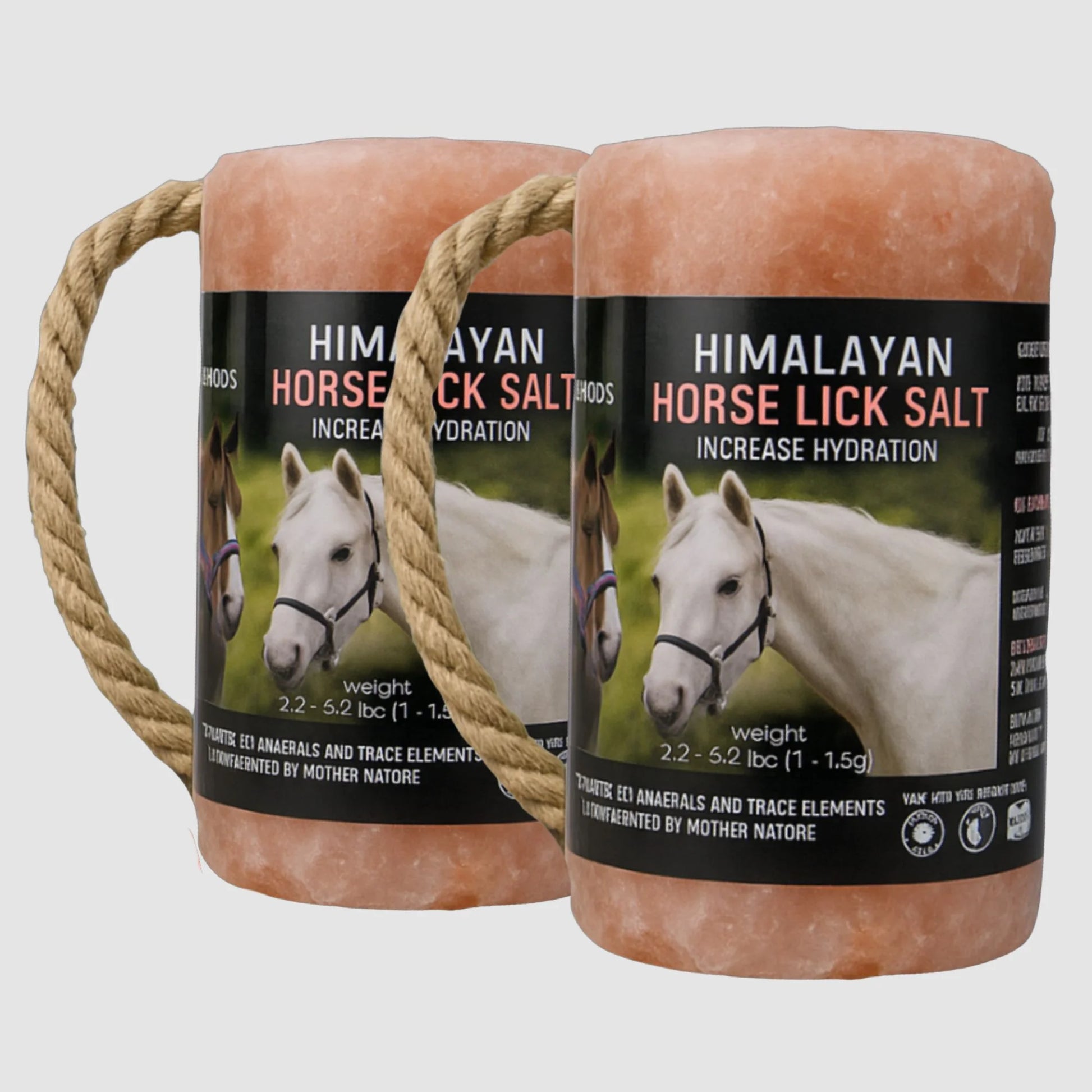 ZF HIMALAYAN PINK ROCK SALT, ANIMAL LICK SALT  2-3 LB (2-PACK)
