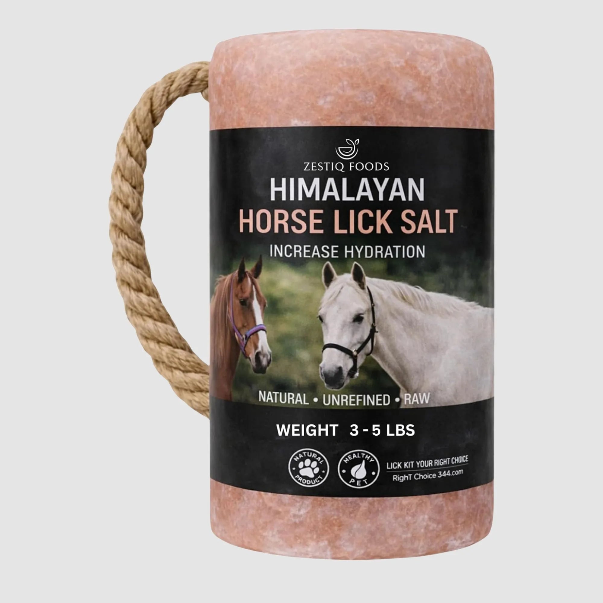 ZF HIMALAYAN PINK ROCK SALT, ANIMAL LICK SALT 3-5 LB ( 1-PACK )