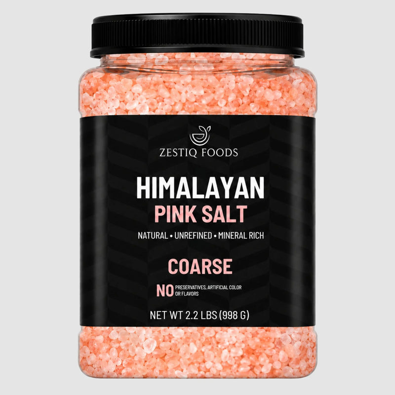ZF HIMALAYAN PINK ROCK SALT, COARSE GRAIN JAR 2.2 lb