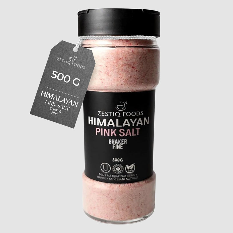 ZF HIMALAYAN PINK ROCK SALT, FINE GRAIN (SHAKER) 17.6 oz