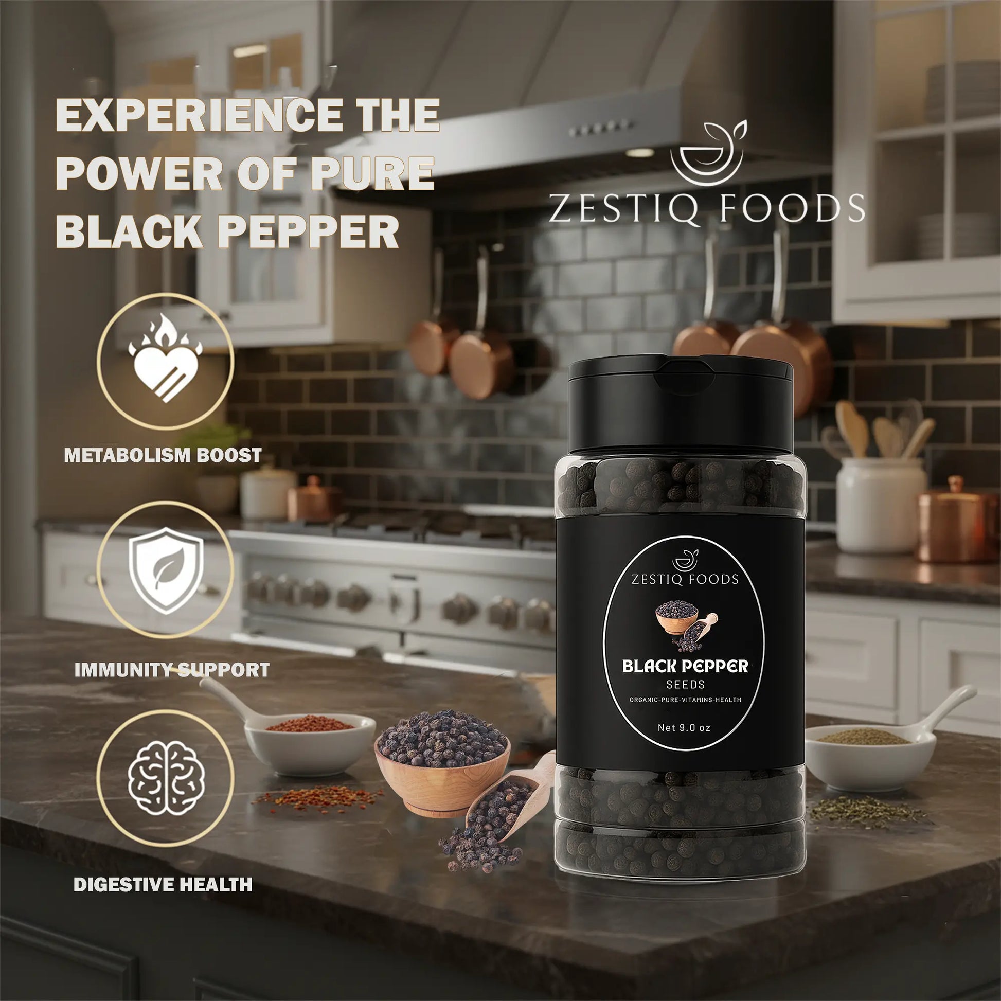 Bulk black peppercorns – aromatic and natural spice