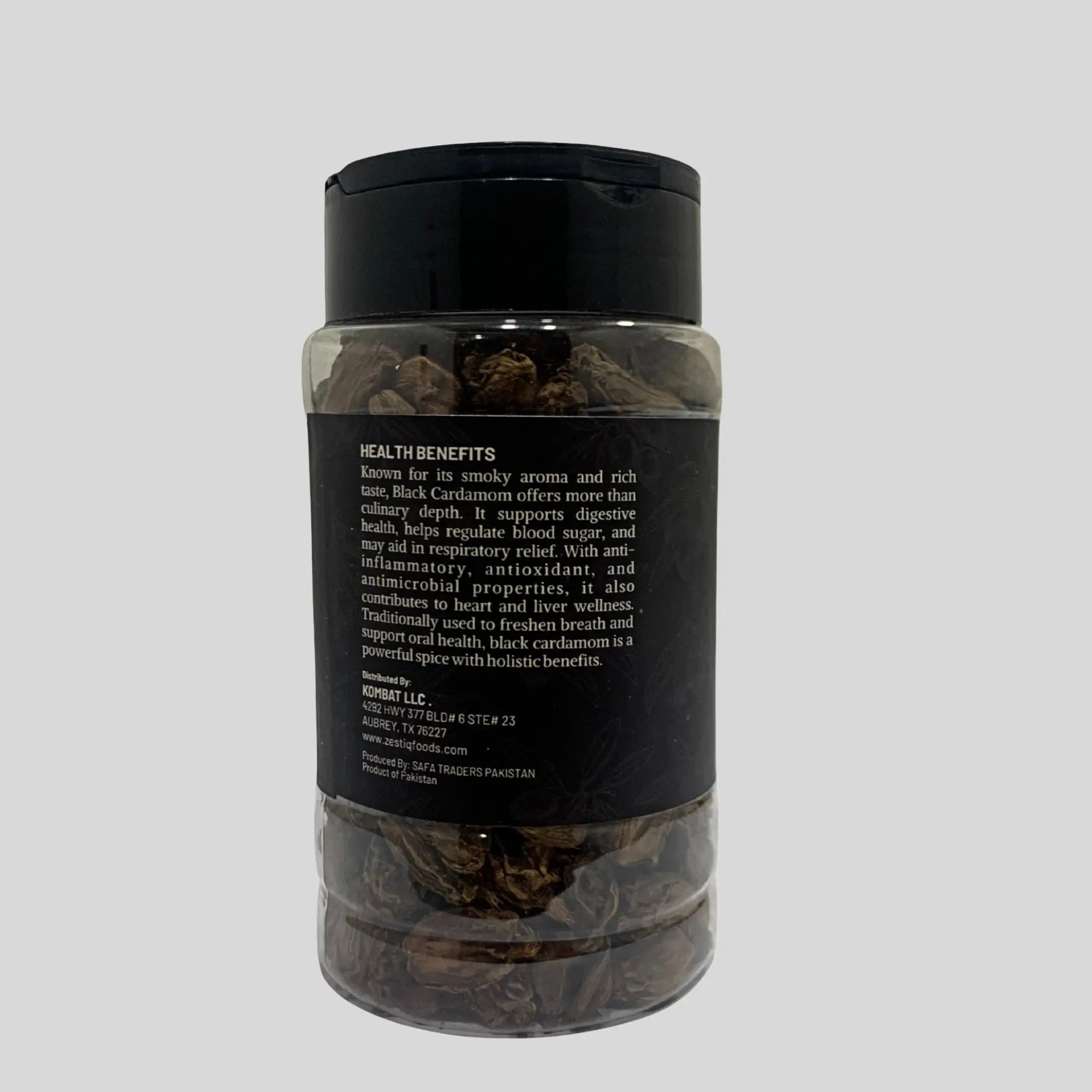 Whole Black Cardamom Pods by Zestiq Foods - Fresh, Aromatic, and Premium Quality Spice
