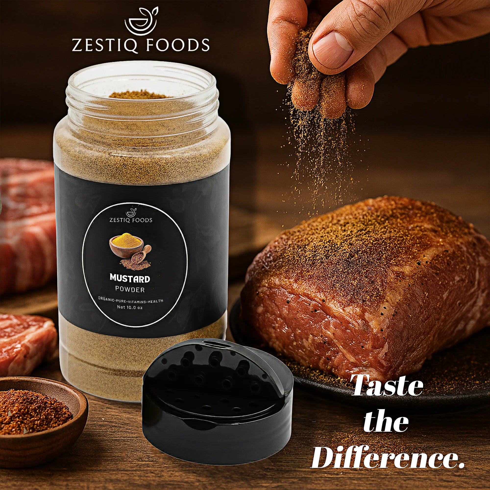 Zestiq Foods Dry Mustard Powder - Mustard Seed Powder Blend