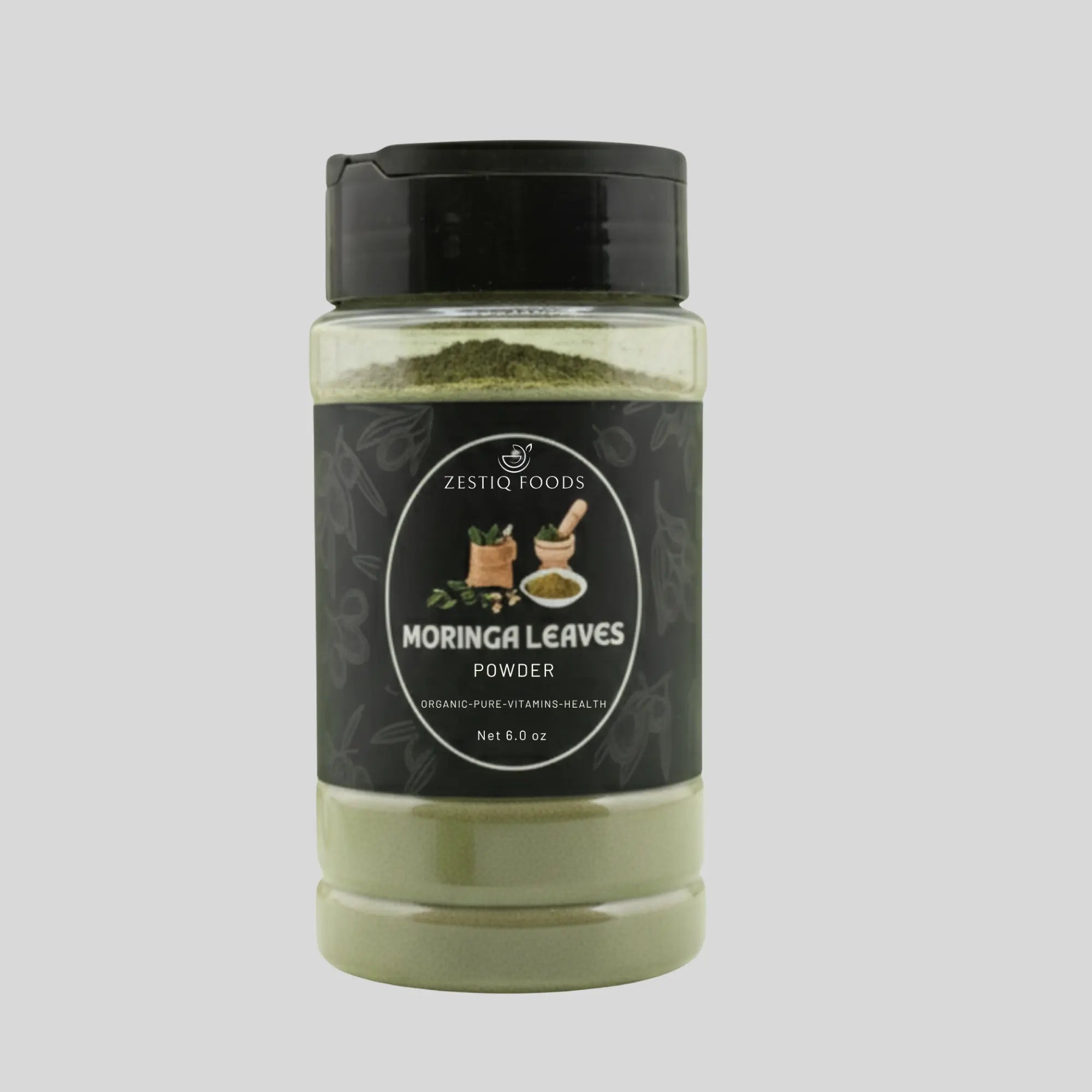 Zestiq Foods Moringa Leaves Powder Fresh Dried for Daily Nutrition