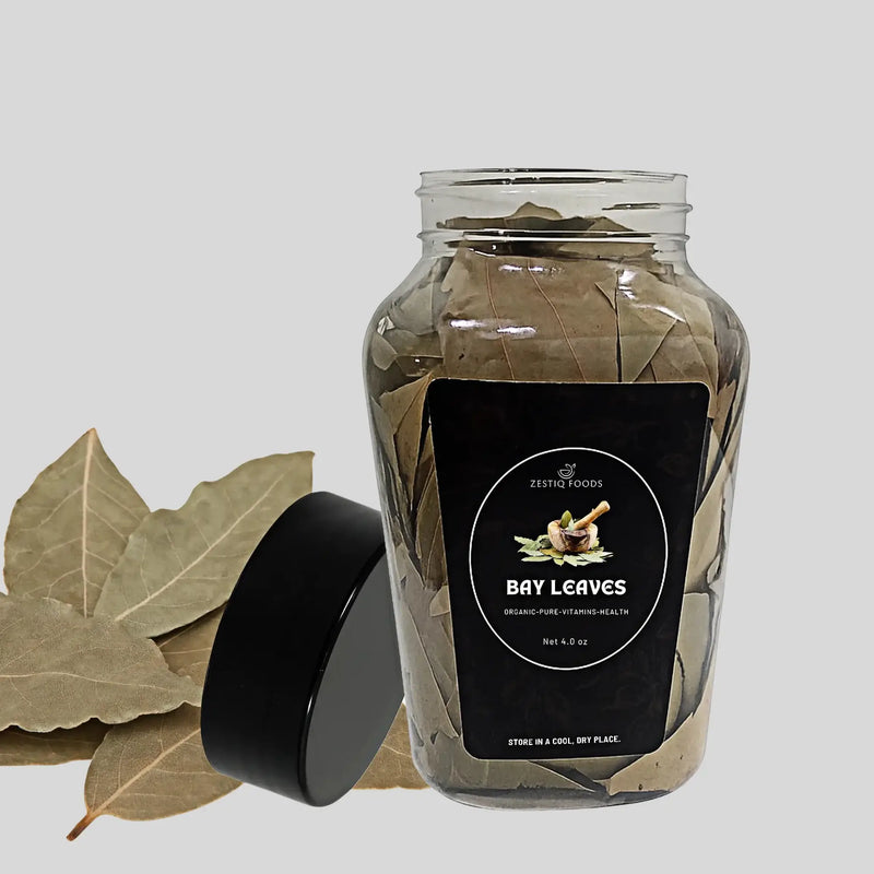 Organic bay leaves by Zeestiq Foods – Whole dried bay leaf seasoning
