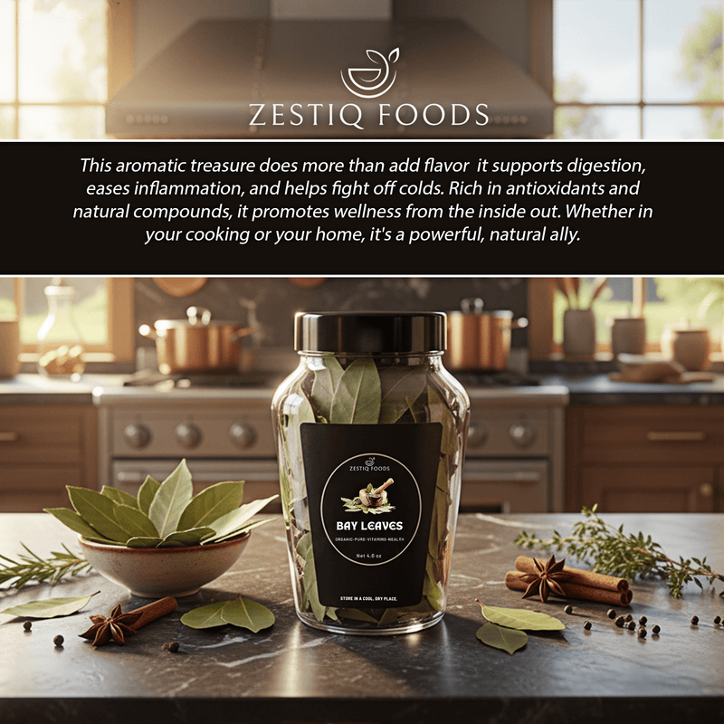 Zeestiq Foods organic bay leaves for sale – Aromatic kitchen spice
