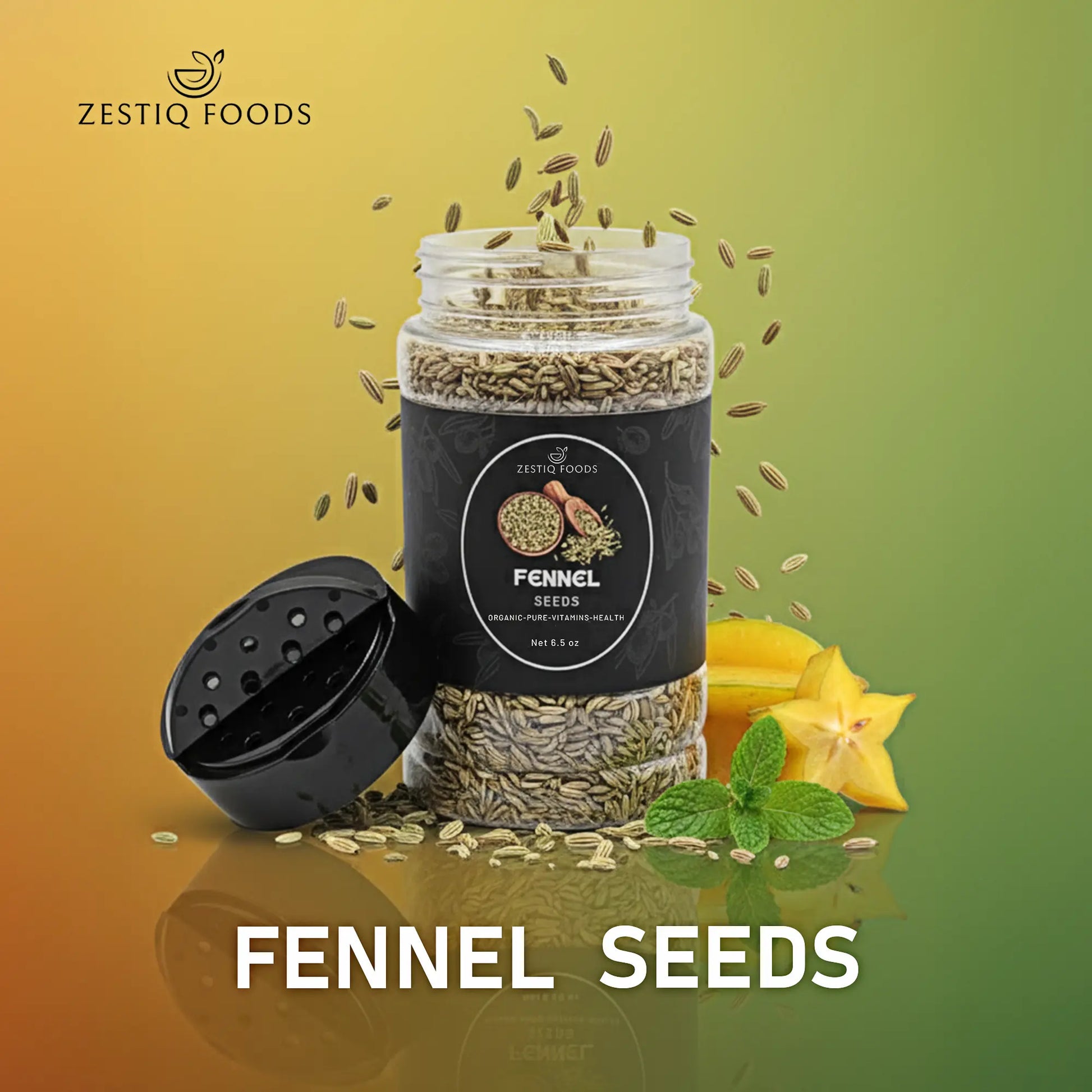 Dried Fennel Seeds for Cooking and Tea
