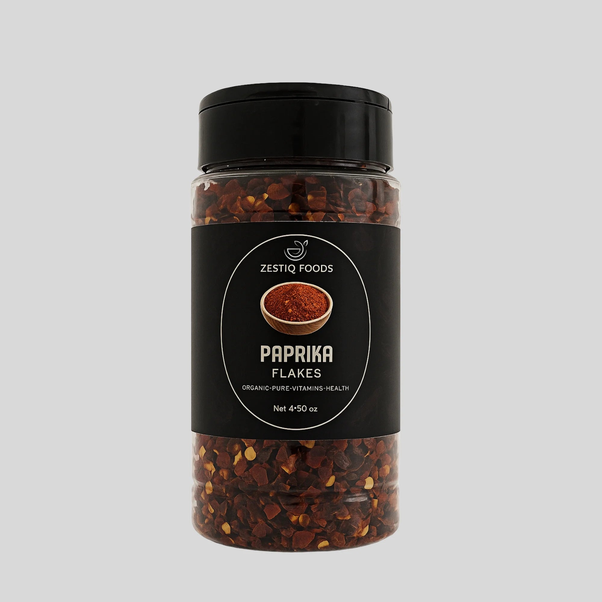 Zestiq Foods Organic Paprika Flakes for Flavorful Meals and Gourmet Dishes