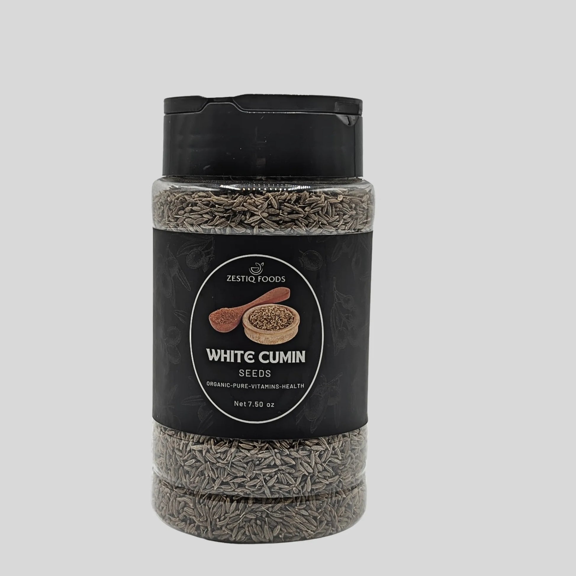 Zestiq Foods white cumin seeds spice for cooking and seasoning
