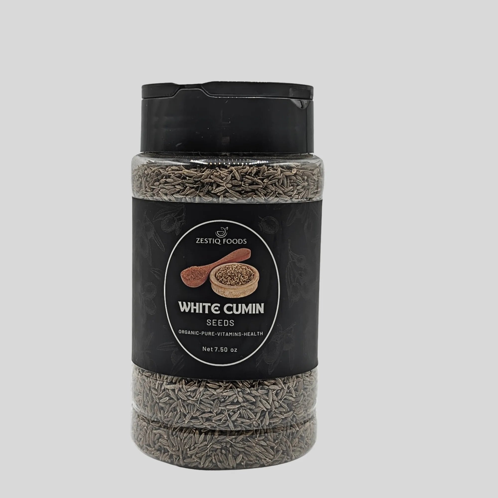 Zestiq Foods white cumin seeds spice for cooking and seasoning
