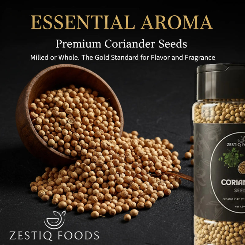 Zestiq Foods Premium Coriander Seeds – 100% Natural and Aromatic Spice