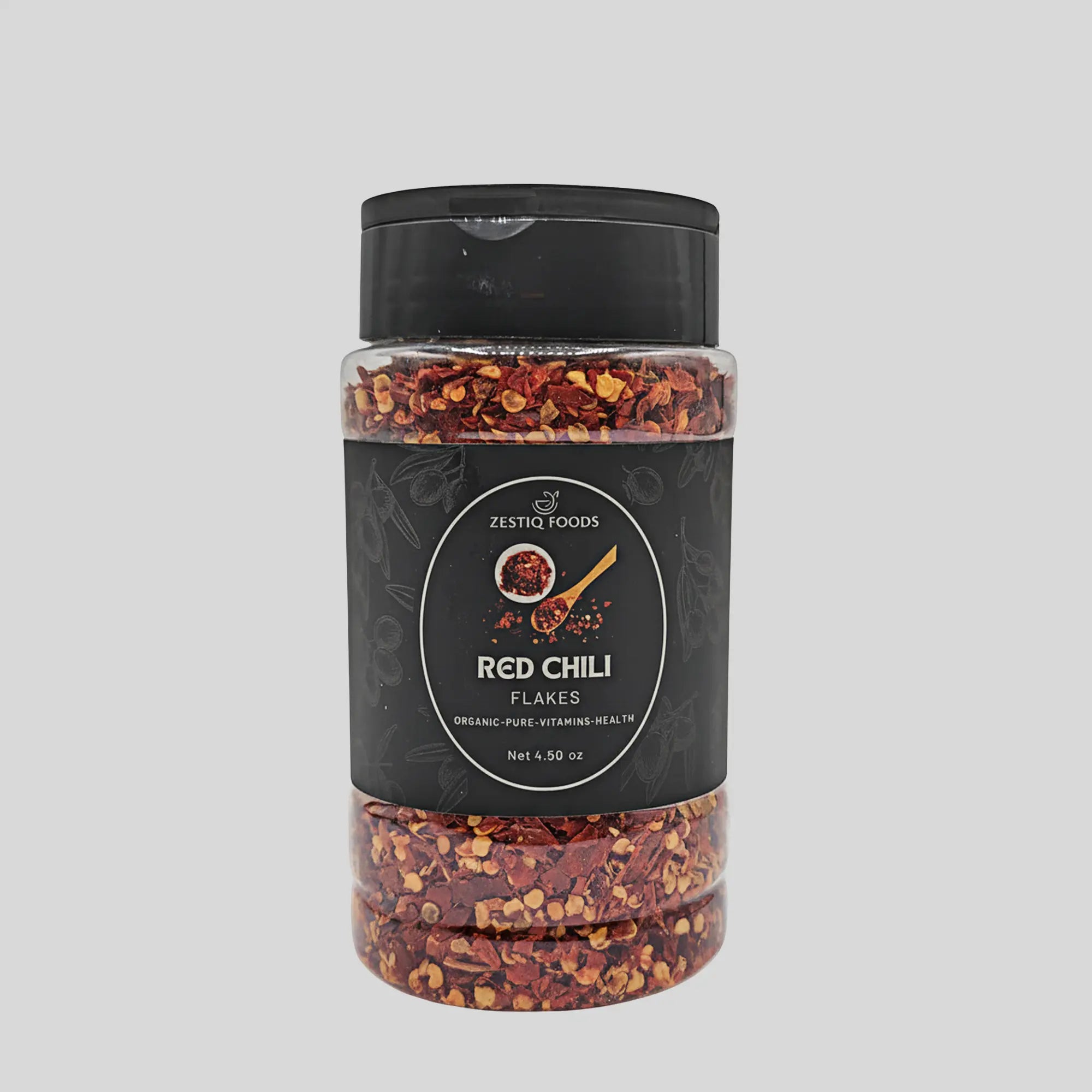 Zestiq Foods Premium Crushed Red Chili Flakes - Rich Flavor Spice