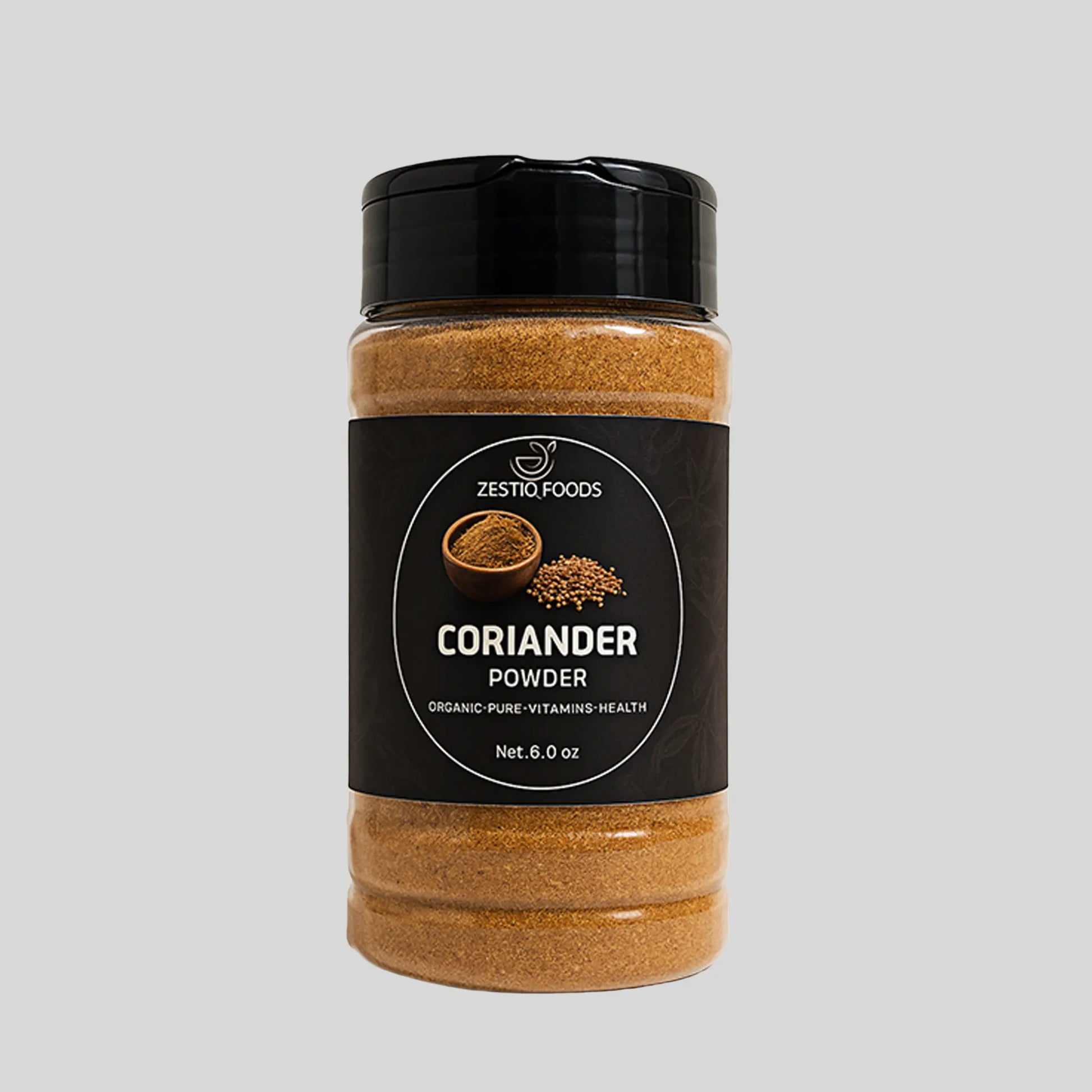 Zestiq Foods Coriander Powder - Freshly Ground, Pure Spice for Cooking and Seasoning
