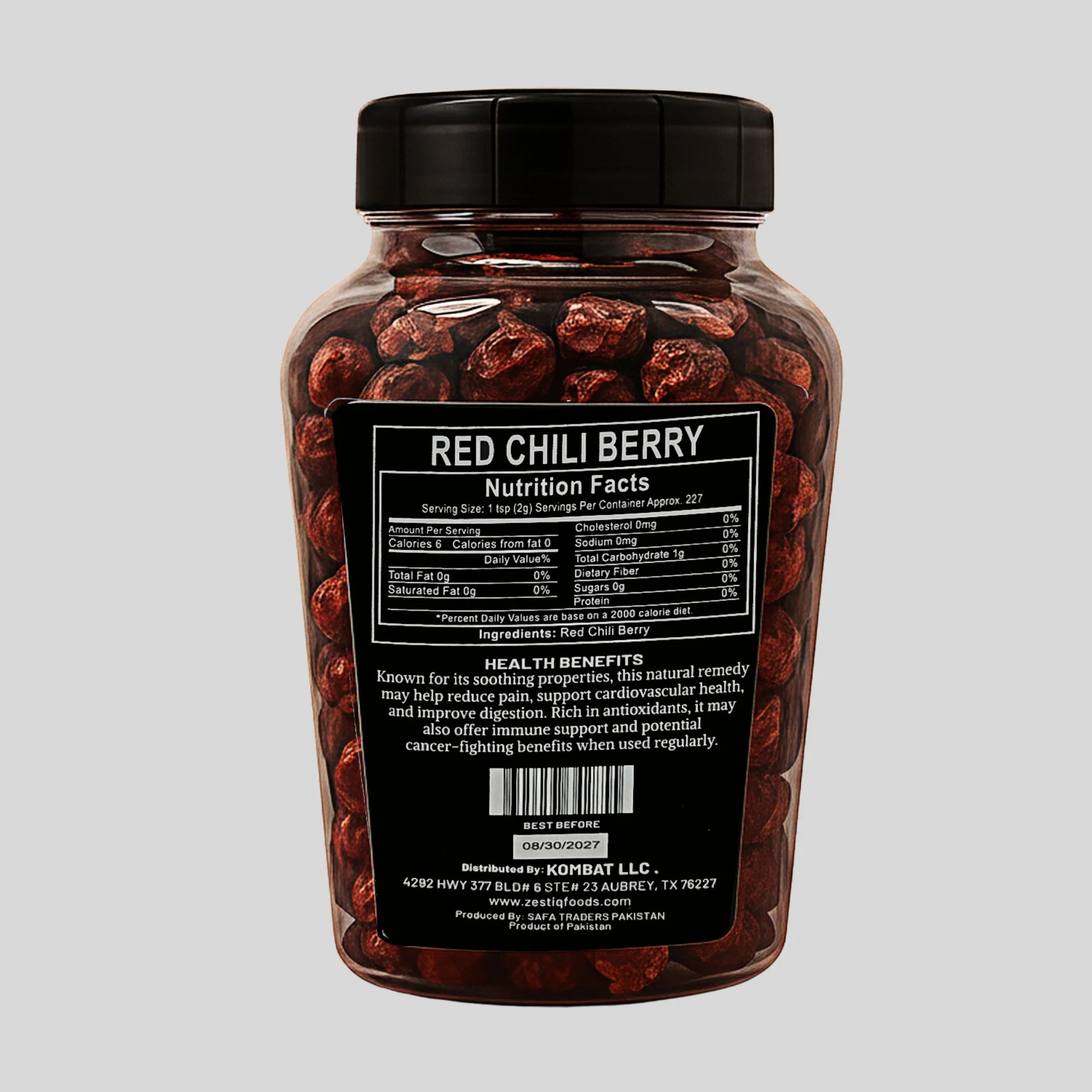 Zestiq Foods Red Chilli Berry Premium Spice for Home Cooking