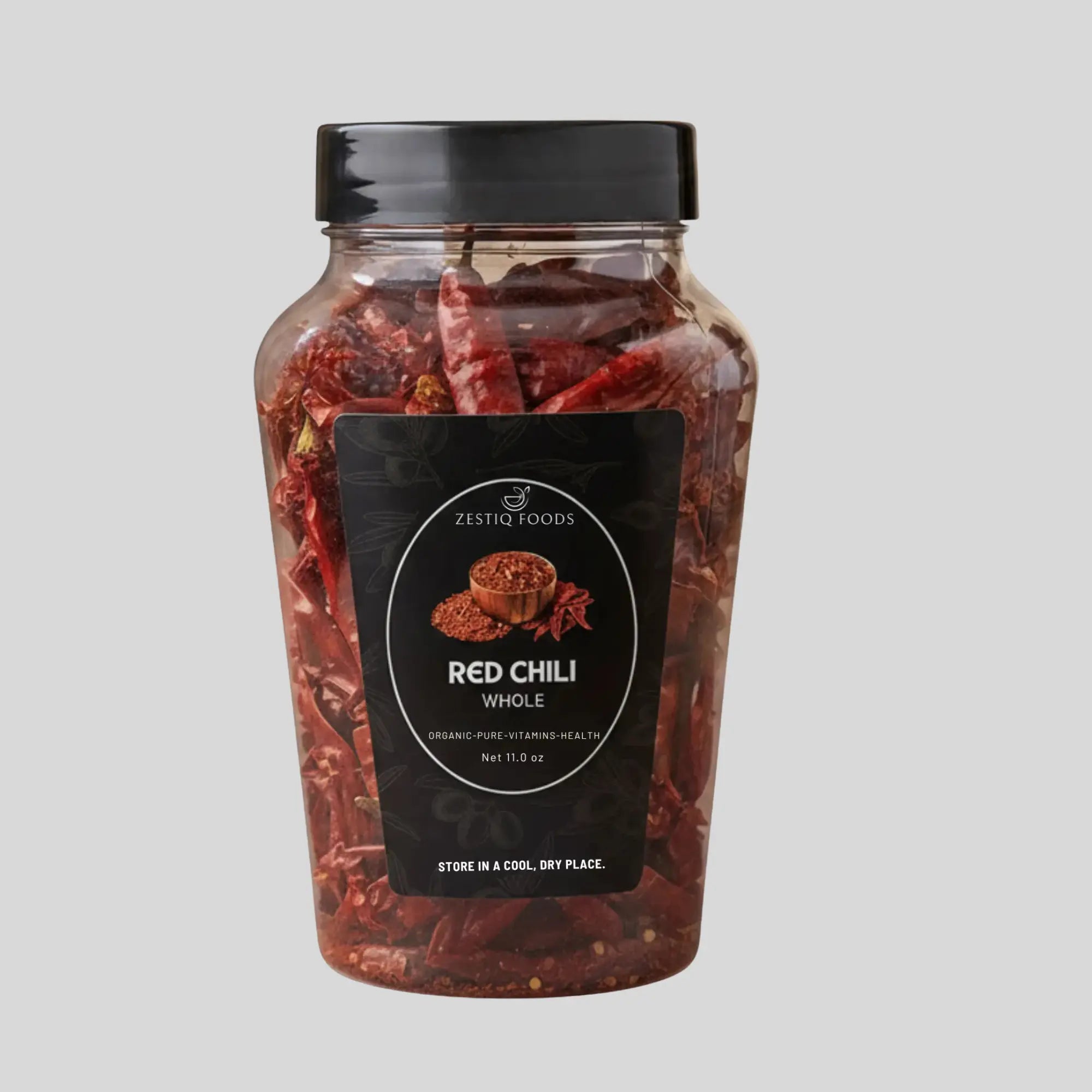 Zestiq Foods Red chili Whole Dried- Fresh Clean Spice for Rich Taste and Aroma