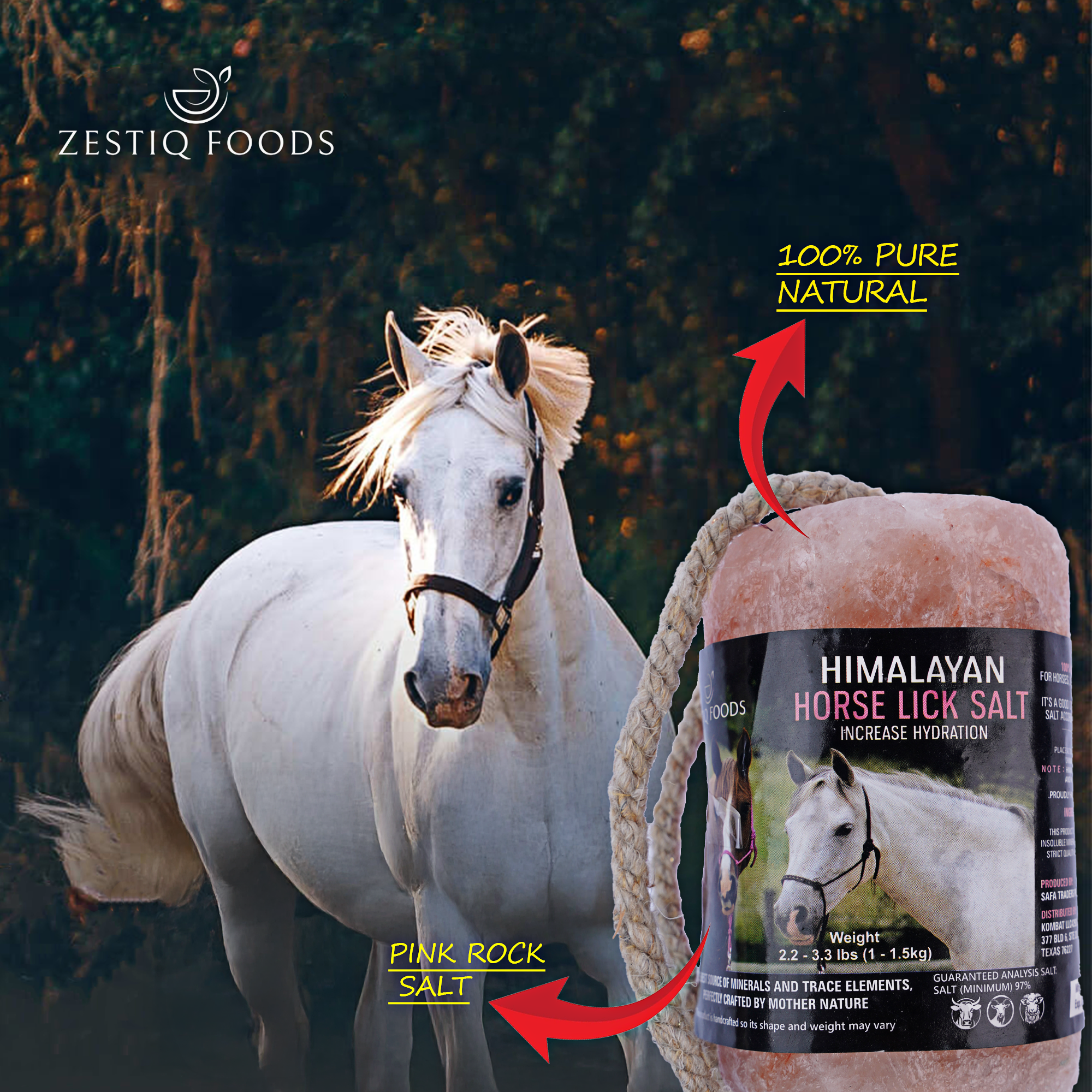 HORSES LICK HIMALAYAN SALT PACK OF 2 (3.5-4LB Each)