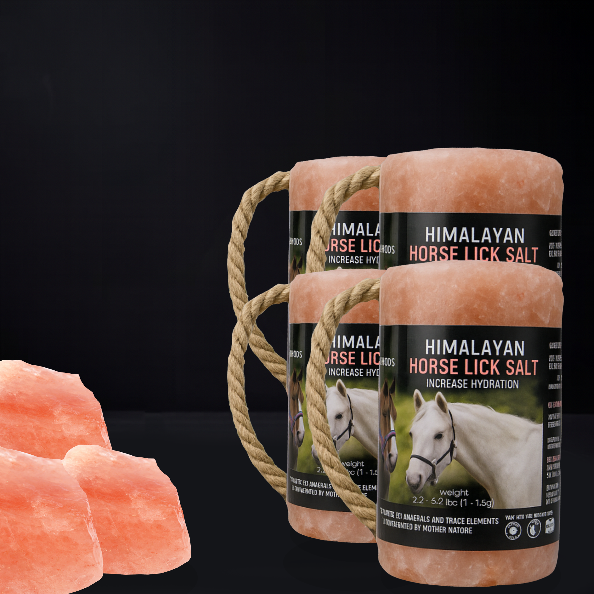 HORSES LICK HIMALAYAN SALT PACK OF 4 (3.5-4LB Each)