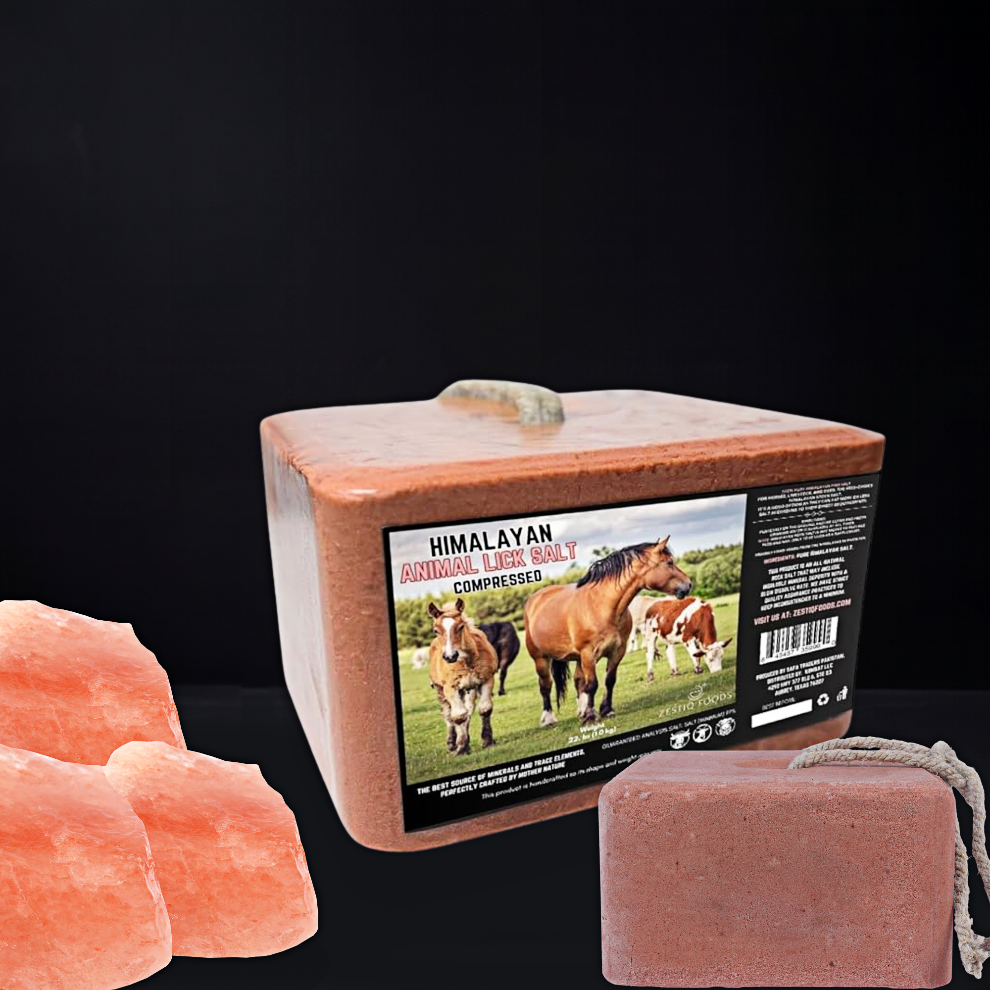 HORSES LICK HIMALAYAN C0MPRESSED SALT 11.2 LB