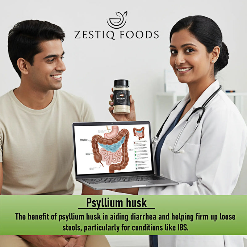 psyllium husk powder organic fine texture for daily fiber intake


